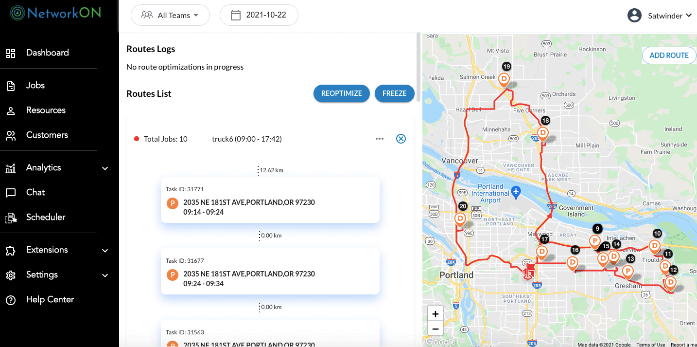 Route Optimization